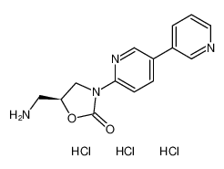(S)-3-([3,3'-bipyridin]-6-yl)-5-(aminomethyl)oxazolidin-2-one trihydrochloride_194591-54-3