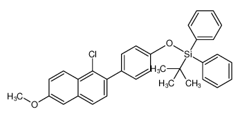 tert-butyl(4-(1-chloro-6-methoxynaphthalen-2-yl)phenoxy)diphenylsilane_194594-66-6