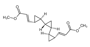 (E)-3-[(1R,2S,1'R,2'R,1'R,2'S)-2'-((E)-2-Methoxycarbonyl-vinyl)-[1,1';2',1']tercyclopropan-2-yl]-acrylic acid methyl ester_194595-39-6