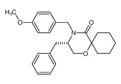 (S)-3-Benzyl-4-(4-methoxy-benzyl)-1-oxa-4-aza-spiro[5.5]undecan-5-one_194597-85-8