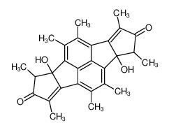 5b,10b-dihydroxy-1,3,4,5,6,8,9,10-octamethyl-1,5b,6,10b-tetrahydrocyclopenta[a]pentaleno[1,2,3-fg]acenaphthylene-2,7-dione_194606-36-5
