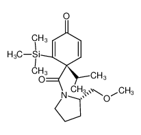 (R)-4-Isopropyl-4-((S)-2-methoxymethyl-pyrrolidine-1-carbonyl)-3-trimethylsilanyl-cyclohexa-2,5-dienone_194656-48-9