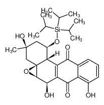 (1R,3S,4aS,5aR,6R,12bS)-3,6,8-trihydroxy-3-methyl-1-((triisopropylsilyl)oxy)-1,3,4,5a,6,12b-hexahydro-2H-tetrapheno[4a,5-b]oxirene-7,12-dione_194656-88-7