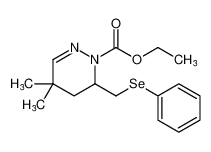 ethyl 4,4-dimethyl-6-((phenylselanyl)methyl)-5,6-dihydropyridazine-1(4H)-carboxylate_194670-31-0