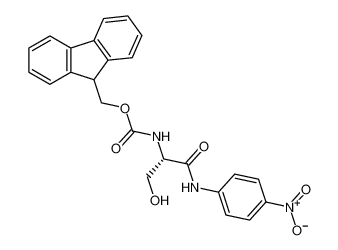 (9H-fluoren-9-yl)methyl (S)-(3-hydroxy-1-((4-nitrophenyl)amino)-1-oxopropan-2-yl)carbamate_194670-49-0