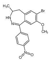 7-bromo-4-methyl-8-methoxy-1-(4-nitrophenyl)-4,5-dihydro-3H-2,3-benzodiazepine_194671-84-6