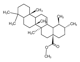 (1S,2R,4aS,6aS,6bR,12aS)-1,2,6a,6b,9,9,12a-Heptamethyl-1,3,4,5,6,6a,6b,7,8,8a,9,10,11,12,12a,12b,13,14b-octadecahydro-2H-picene-4a-carboxylic acid methyl ester_19471-96-6
