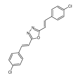 2,5-bis(4-chlorostyryl)-1,3,4-oxadiazole_19473-92-8