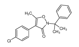 4-(4-chlorophenyl)-5-methyl-2-(2-phenylpropan-2-yl)isoxazol-3(2H)-one_194734-78-6
