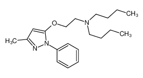 N-butyl-N-[2-(5-methyl-2-phenylpyrazol-3-yl)oxyethyl]butan-1-amine_19477-43-1