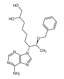 (2S,3R)-3-(6-aminopurin-9-yl)-2-(benzyloxy)nonane-8,9-diol_194783-29-4