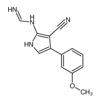 N'-[3-cyano-4-(3-methoxyphenyl)-1H-pyrrol-2-yl]methanimidamide_194787-91-2