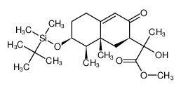 (4R,6R,7R,8S)-8-t-Butyldimethylsilyloxy-4-(1'-hydroxy-1'-methoxycarbonyl)ethyl-6,7-dimethylbicyclo[4,4,0]deca-1-en-3-one_194789-70-3