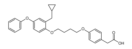 2-(4-(4-(2-(cyclopropylmethyl)-4-phenoxyphenoxy)butoxy)phenyl)acetic acid_194793-44-7