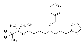 (((2R)-6-(benzyloxy)-9-(1,3-dioxolan-2-yl)nonan-2-yl)oxy)(tert-butyl)dimethylsilane_194795-86-3