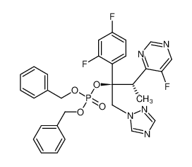 Dibenzyl (2R,3S)-2-(2,4-difluorophenyl)-3-(5-fluoro-4-pyrimidinyl)-1-(1H-1,2,4-triazol-1-yl)-2-butyl phosphate_194798-92-0