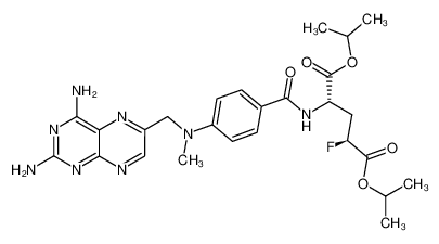 (2S,4S)-2-{4-[(2,4-Diamino-pteridin-6-ylmethyl)-methyl-amino]-benzoylamino}-4-fluoro-pentanedioic acid diisopropyl ester_194809-10-4