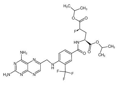 (2S,4R)-2-{4-[(2,4-Diamino-pteridin-6-ylmethyl)-amino]-3-trifluoromethyl-benzoylamino}-4-fluoro-pentanedioic acid diisopropyl ester_194809-24-0