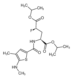 (2S,4R)-2-Fluoro-4-[(4-methyl-5-methylamino-thiophene-2-carbonyl)-amino]-pentanedioic acid diisopropyl ester_194809-42-2
