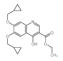 ethyl 6,7-bis(cyclopropylmethoxy)-4-oxo-1H-quinoline-3-carboxylate_19485-08-6