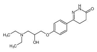 6-(4-(3-(diethylamino)-2-hydroxypropoxy)phenyl)-4,5-dihydropyridazin-3(2H)-one_194851-36-0