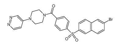 1-[4-(6-bromonaphth-2-ylsulphonyl)benzoyl]-4-(4-pyridazinyl)piperazine_194853-33-3