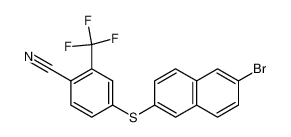 4-(6-bromonaphth-2-ylthio)-2-trifluoromethylbenzonitrile_194853-74-2