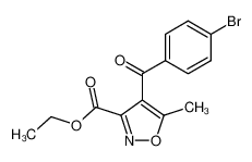 Ethyl 4-(4-bromobenzoyl)-5-methylisoxazolo-3-carboxylate_194856-26-3