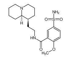2-methoxy-N-(2-((1S,9aR)-octahydro-2H-quinolizin-1-yl)ethyl)-5-sulfamoylbenzamide_194917-68-5