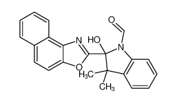 2-hydroxy-3,3-dimethyl-2-(naphtho[1,2-d]oxazol-2-yl)indoline-1-carbaldehyde_194918-39-3