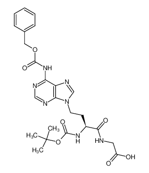 [(S)-4-(6-Benzyloxycarbonylamino-purin-9-yl)-2-tert-butoxycarbonylamino-butyrylamino]-acetic acid_194920-29-1