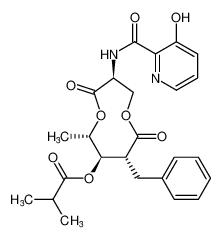 (3S,6S,7R,8R)-8-benzyl-3-(3-hydroxypicolinamido)-6-methyl-4,9-dioxo-1,5-dioxonan-7-yl isobutyrate_194931-82-3