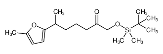 1-((tert-butyldimethylsilyl)oxy)-6-(5-methylfuran-2-yl)heptan-2-one_194938-32-4