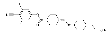 3,5-Difluoro-4-cyanophenyl trans-4-(trans-4-propylcyclohexyl methoxy)cyclohexane carboxylate_194938-77-7