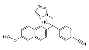 4-(1-hydroxy-1-(6-methoxynaphthalen-2-yl)-2-(1H-1,2,4-triazol-1-yl)ethyl)benzonitrile_194939-71-4