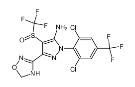 5-amino-1-(2,6-dichloro-4-trifluoromethylphenyl)-3 -(4H-1,2,4-oxadiazolin-3-yl)-4-trifluoromethylsulfinylpyrazole_194942-26-2