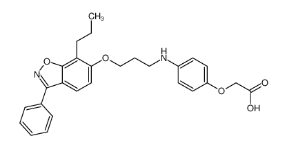 4-(3-(3-Phenyl-7-propylbenzisoxazol-6-yloxy)propylamino)phenoxyacetic acid_194981-08-3