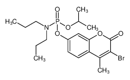 3-bromo-4-methyl-2-oxo-2H-chromen-7-yl isopropyl dipropylphosphoramidate_194988-53-9
