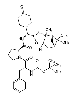 L-Prolinamide,N-[(1,1-dimethylethoxy)carbonyl]-D-phenylalanyl-N-[(R)-[(3aS,4S,6S,7aR)-hexahydro-3a,5,5-trimethyl-4,6-methano-1,3,2-benzodioxaborol-2-yl](4-oxocyclohexyl)methyl]-_194988-66-4