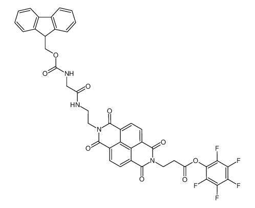 3-(7-{2-[2-(9H-Fluoren-9-ylmethoxycarbonylamino)-acetylamino]-ethyl}-1,3,6,8-tetraoxo-3,6,7,8-tetrahydro-1H-benzo[lmn][3,8]phenanthrolin-2-yl)-propionic acid pentafluorophenyl ester_194991-98-5