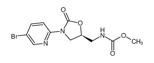 methyl (S)-((3-(5-bromopyridin-2-yl)-2-oxooxazolidin-5-yl)methyl)carbamate_194992-79-5