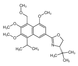 (4S)-4-t-butyl-2-(8-isopropyl-4,6,7-trimethoxy-5-methoxymethyl-2-naphthyl)-2-oxazoline_194998-15-7