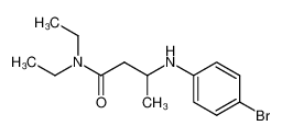 N.N-Diethyl-3-(4 bromanilino)-butyramid_1950-55-6
