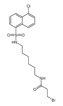 3-bromo-N-(6-((5-chloronaphthalene)-1-sulfonamido)hexyl)propanamide_195004-00-3