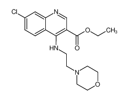 7-chloro-4-(2-morpholin-4-yl-ethylamino)-quinoline-3-carboxylic acid ethyl ester_19501-14-5