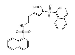 N-(2-(1-(naphthalen-1-ylsulfonyl)-1H-imidazol-4-yl)ethyl)naphthalene-1-sulfonamide_195053-78-2
