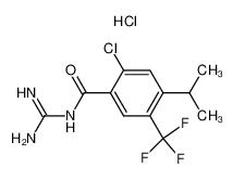 2-chloro4-isopropyl-5-trifluoromethylbenzoylguanidine hydrochloride_195055-30-2