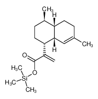 trimethylsilyl 2-((1R,4R,4aS,8aR)-4,7-dimethyl-1,2,3,4,4a,5,6,8a-octahydronaphthalen-1-yl)acrylate_195060-78-7