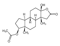 17β-acetoxy-5-hydroxy-(5β)-3-oxa-4-nor-androstan-2-one_19508-55-5