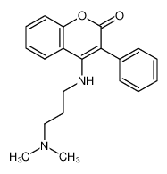 4-(3-Dimethylamino-propylamino)-3-phenyl-chromen-2-one_19508-99-7